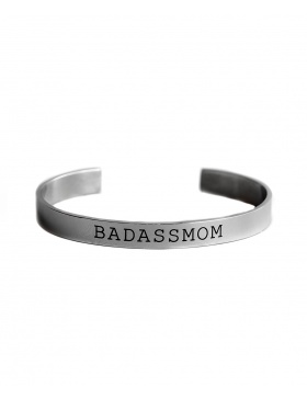 Mood Bracelet “BADASSMOM” - argintiu